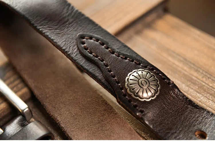 Old West Leather Belt