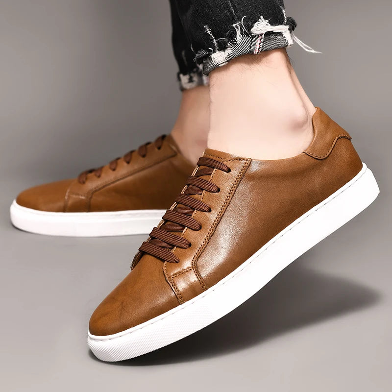 Sivorri Genuine Leather Casual Sneaker