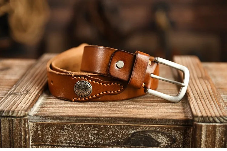 Old West Leather Belt