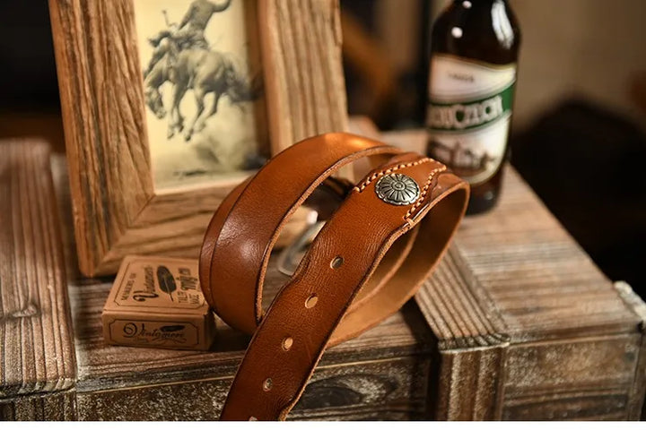 Old West Leather Belt