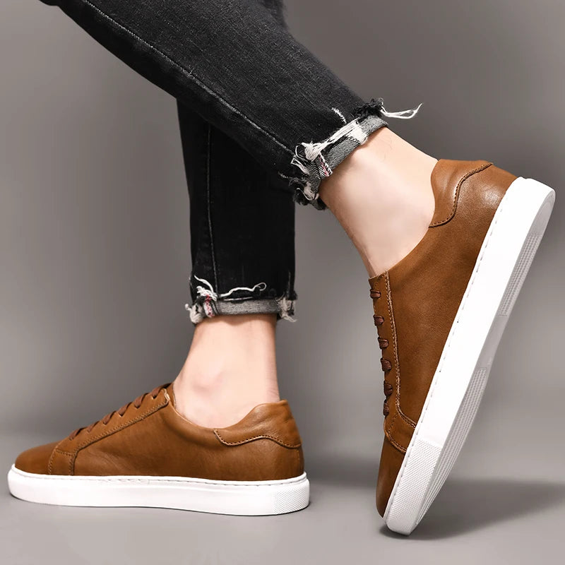 Sivorri Genuine Leather Casual Sneaker