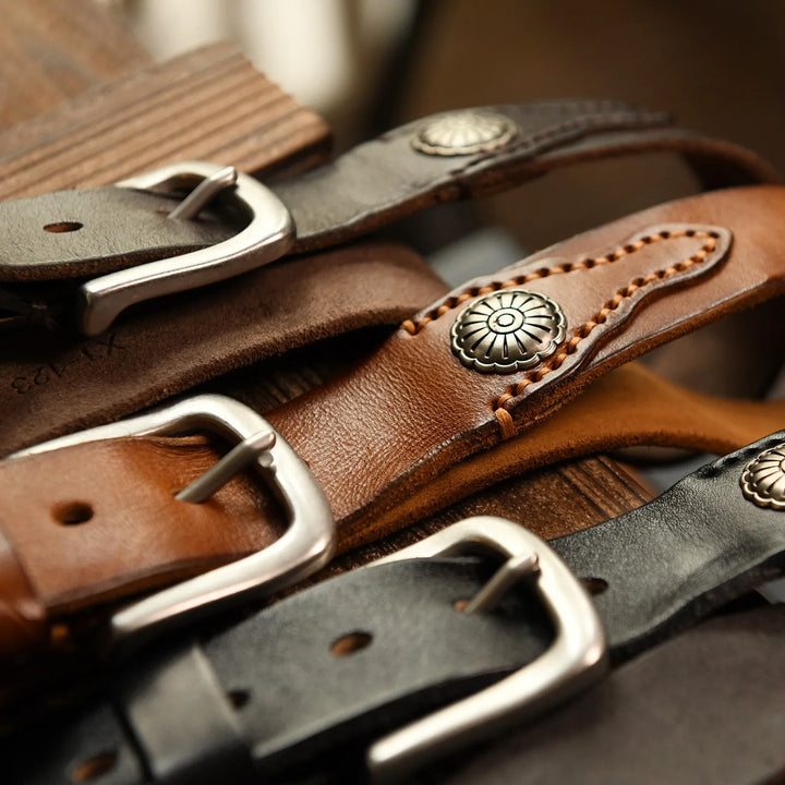 Old West Leather Belt