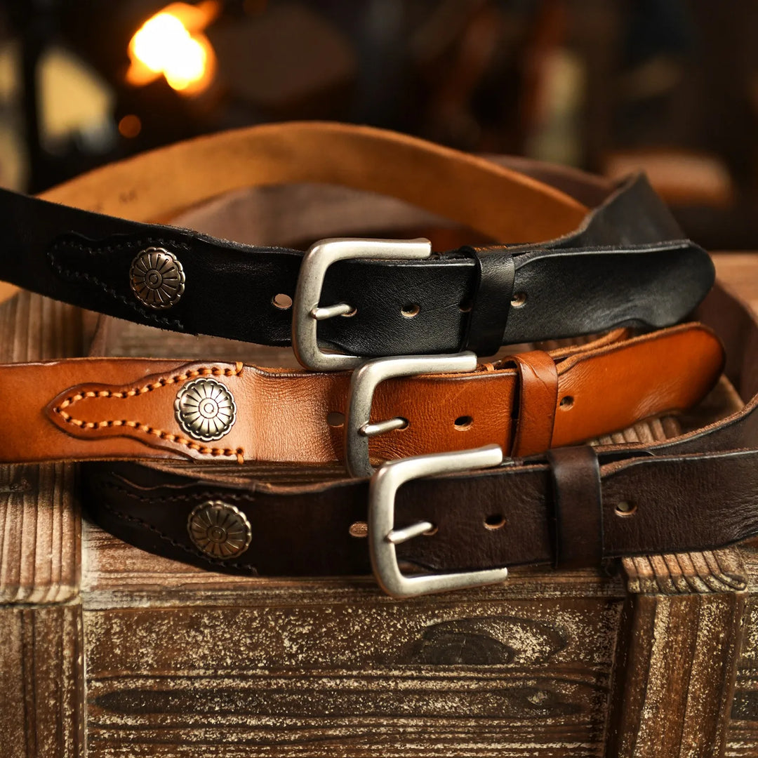 Old West Leather Belt