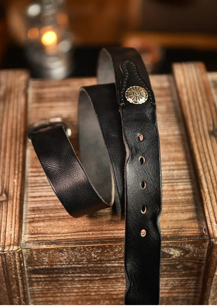 Old West Leather Belt