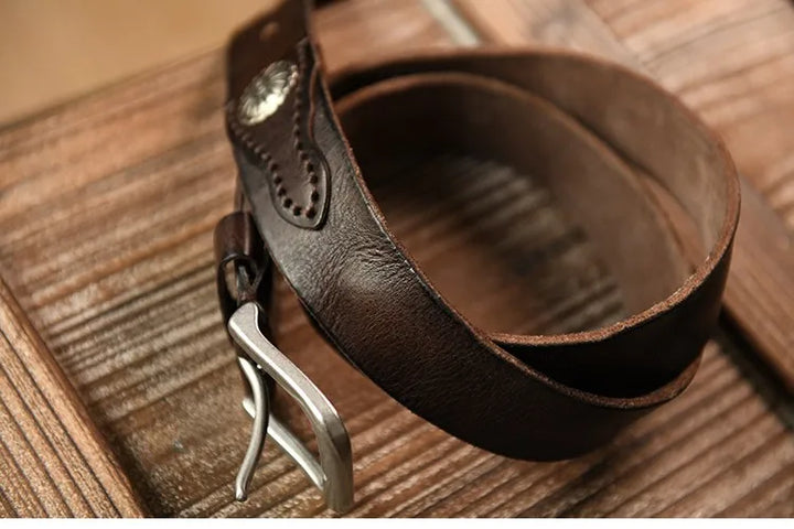 Old West Leather Belt