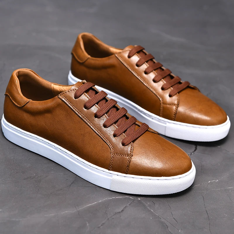 Sivorri Genuine Leather Casual Sneaker