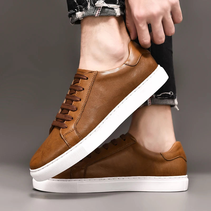 Sivorri Genuine Leather Casual Sneaker