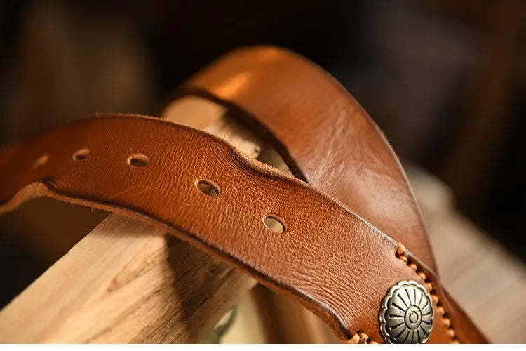 Old West Leather Belt