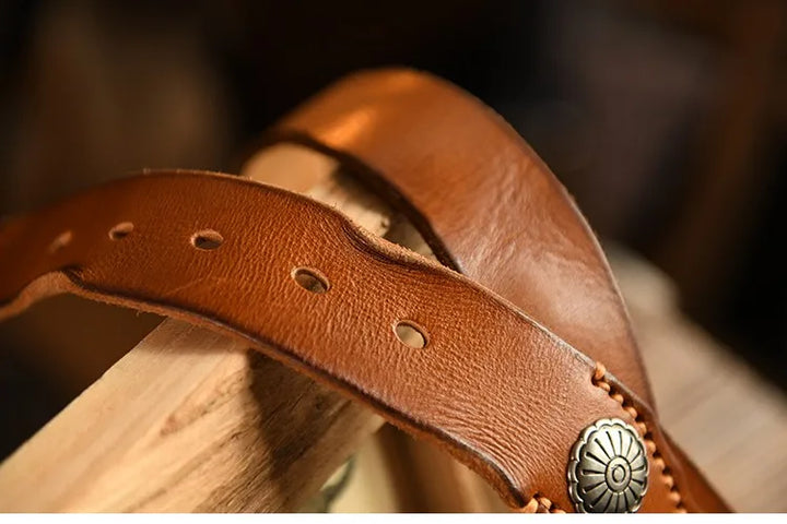 Old West Leather Belt