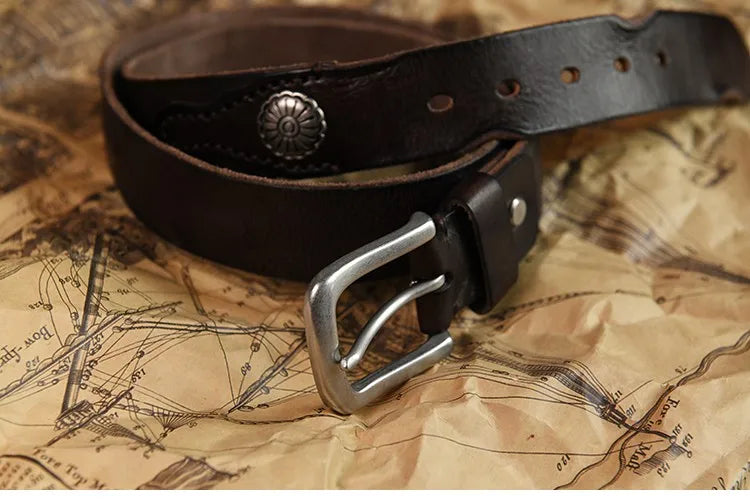 Old West Leather Belt