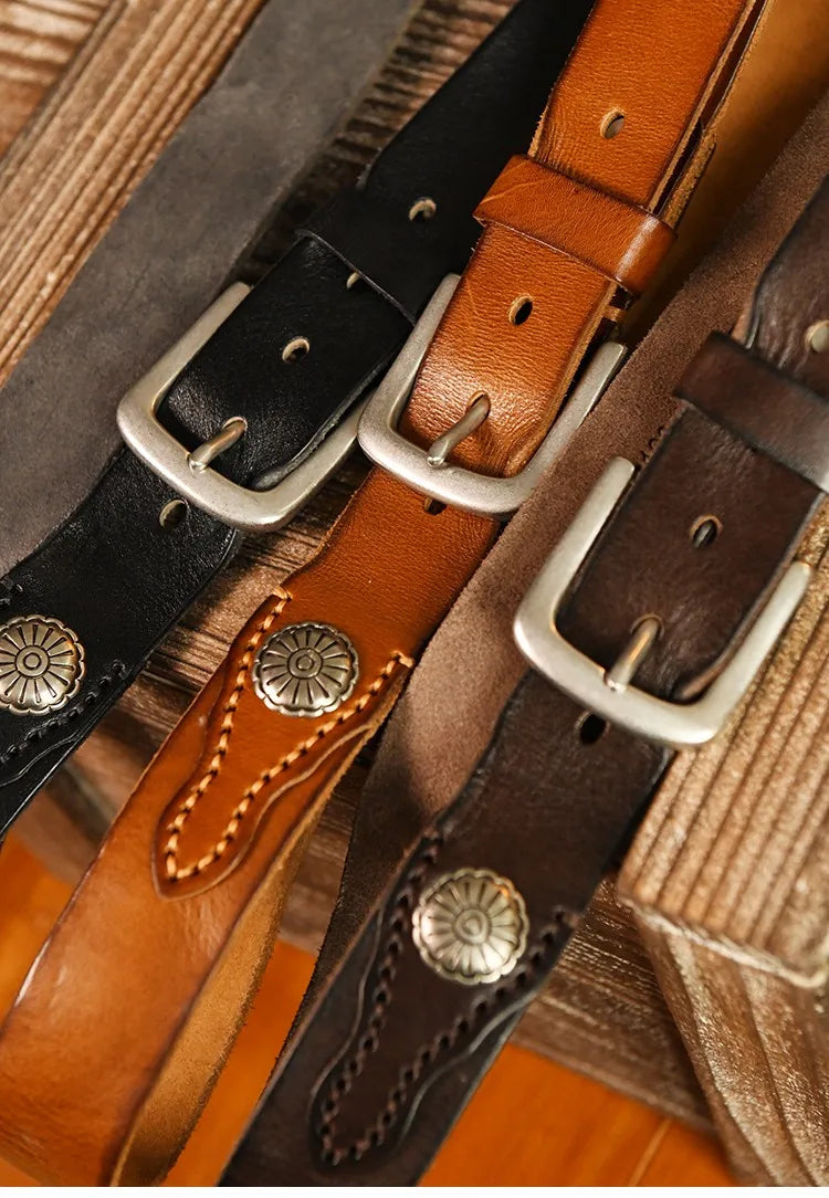 Old West Leather Belt